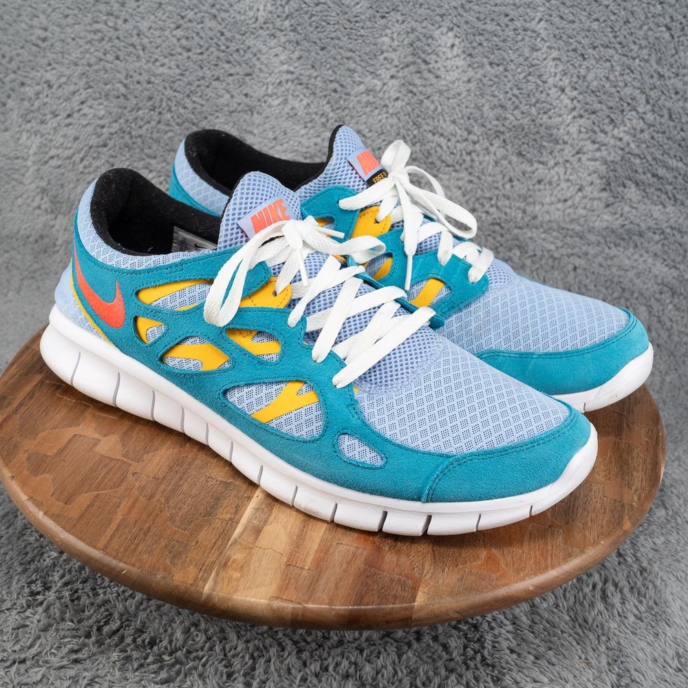 Nike Free Run 2 Men's Size 15 Low Top Mesh Running Sneakers Cyber Teal